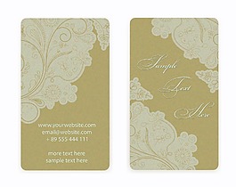 向量的复古的名片