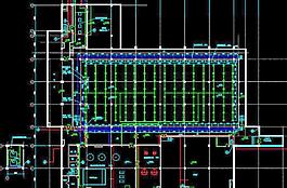 师范大学游泳馆 地下层给排水及消防平面