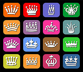 矢量可爱的皇冠