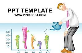 卡通园丁PPT模板