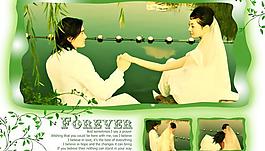 致爱一生婚纱模板psd素材9