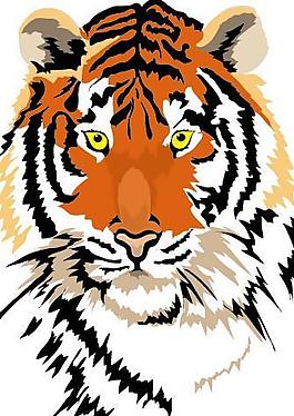老虎图片矢量图