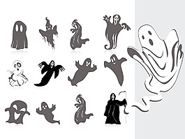 随着女巫背景的剪影