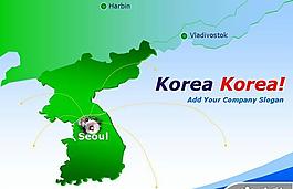 商务电子网络分布PPT模板