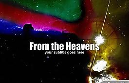 梦幻璀璨星空PPT模板