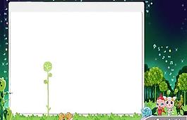 卡通森林小精灵PPT模板