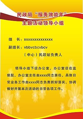 领导小组制度牌
