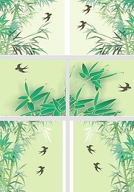 玻璃门贴画