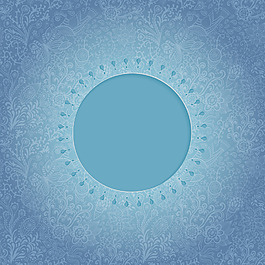 观赏圆形花边帧背景为庆祝活动