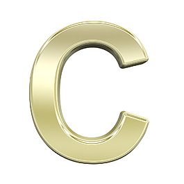 一封来自闪亮的金色字母集