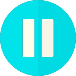 时髦的按钮暂停图标