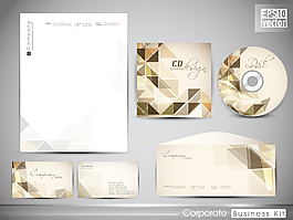 专业的企业形象套件或商业试剂盒与艺术