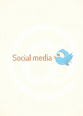 社会媒体插画矢量