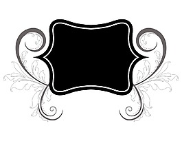 花卉矢量葡萄酒标签