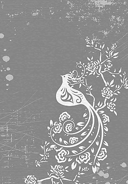 摘要鸟类矢量插画