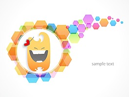 可爱的怪物矢量插画