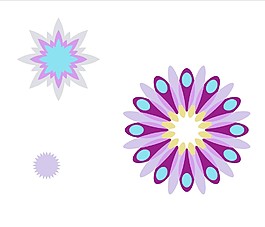 多彩花瓣