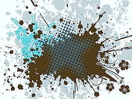 蹩脚的背景与花卉图案