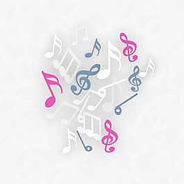 抽象的音符的背景