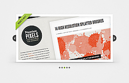 图片展示板PSD素材