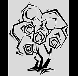 折叠植物素材AE模板素材