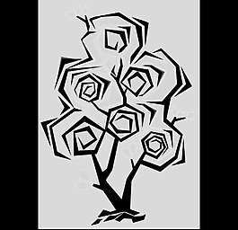 折叠植物素材AE