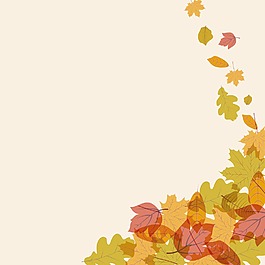 秋天的叶子在背景与文本空间