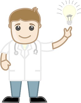 外科医师的医疗卡通人物的想法