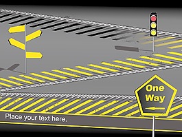 有交通灯的道路背景