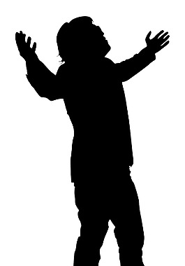 男人站在行动