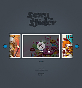 图片浏览界面PSD素材