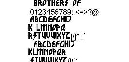 brothers 另类字体