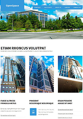 房地产建筑网页设计