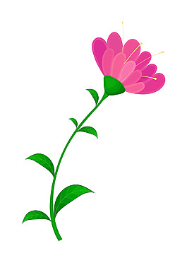 紫色节日花卉设计