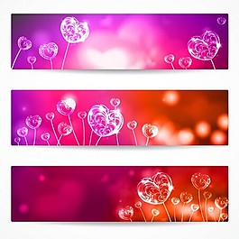 浪漫心形矢量图