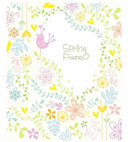 可爱卡通动物与花纹16