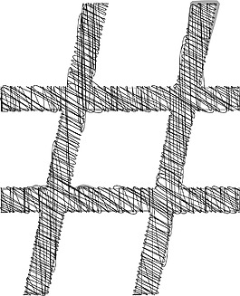手绘字体矢量插画
