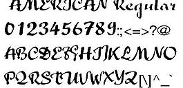 AMERICAN 英文字体下载