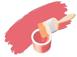 油漆刷矢量