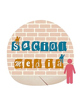 社会媒体插画矢量