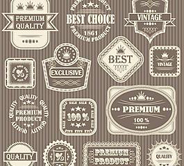 复古标贴标签矢量素材4