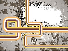 怀旧背景矢量画插图