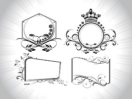 复古的图案装饰框