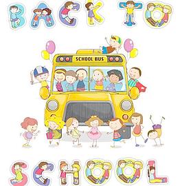 卡通儿童插图矢量素材1