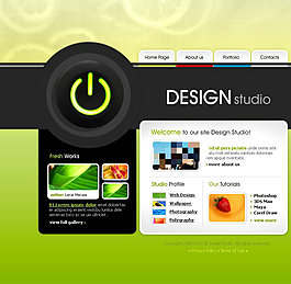 时尚设计网页psd模板