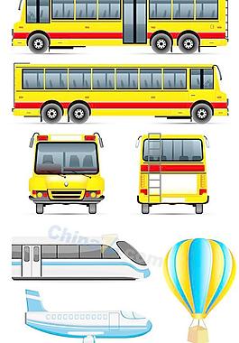 交通运输图标矢量素材