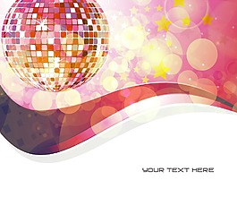 与discoball音乐背景矢量