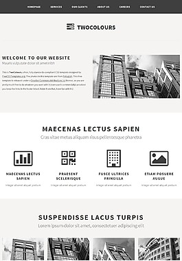 灰色房地产网页设计