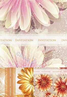 精美鲜花贺卡矢量素材
