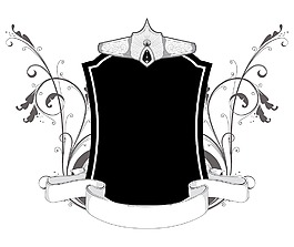 花卉矢量葡萄酒标签